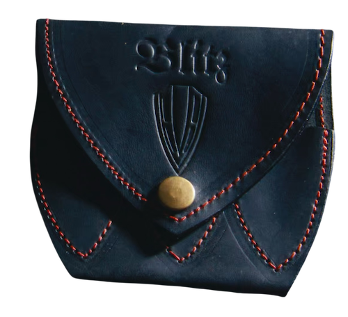 Blitz-Broadhead black leather pouch